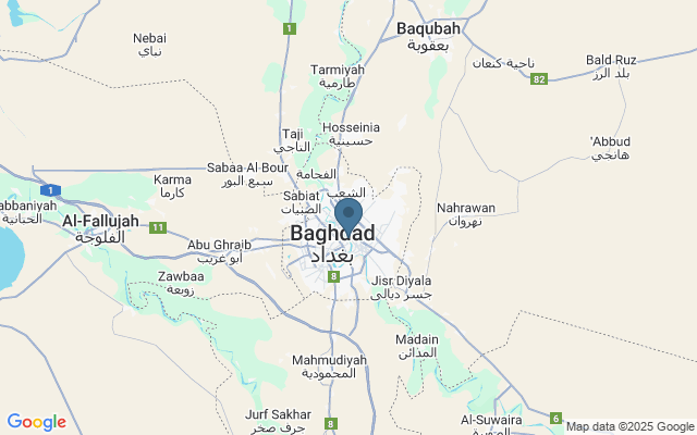 Kaart met locatie Kunstgalerijen in Bagdad